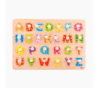 abgee 921 TY852 EA Wooden Alphabet Puzzle 27pce, red