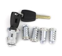 ABHAI Misura for Fiat Ducato Doblo Cargo Punto Panda for Peugeot Citroen con chiave a lama SIP22 5 pezzi cilindro serratura accensione auto serratura bagagliaio