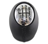 ABHBVGZFZT pomello del cambio dell'auto Per Espace MK4 2002-2008 MPV Leva Del Cambio Pomello Copertura Auto Palla Pallamano Testa Tappi Cromati(R123456 Leather)