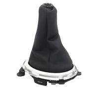ABHBVGZFZT Pomello Del Cambio Per Fit Per Jazz 2009-2015 Per Adattare Leva Cambio Cuffia Pomello Telaio Collari Manuale(Silver)