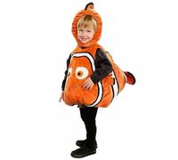 Abhpjuy Costume per bambini Halloween Costume Finding Nemo Pesci pagliaccio, Natale Carnevale Jumpsuit (XS) (85-100cm)