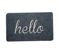 Abibiocy Door Mats Grey Welcome Mat Easy to Clean Outdoor Entrance Mats Low Profile Front Floor Mat for Entryway Back Yard Door Rug 16x24 inch. Kitchen