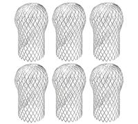 Abibiocy DOWSPOUT Guard 6PCS 4X7 Stretchble Testa Rotonda in Alluminio Gutter Gutter Acqua e Filtro di grondaia Resistente alla ruggine per impedire Il Blocco dalle Foglie, detriti downspout