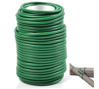 Abibiocy Ties pianta 1 Rotolo Filo di pianta Morbido Flessibile 3, 5 mm 65, 6 Piedi Ties Verdi Albero Sicuro per Il Supporto del Giardino Filo da Giardino Riutilizzabile per Piante Interne ed Esterne