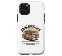 Abibliofobia La paura di rimanere a corto di libri per leggere retrò Custodia per iPhone 11 Pro