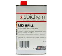 Abichem MIX BRILL - Diluente Specifico per BRILL 01 ULTRA, RESIL e RESIL PAINT - Formula Pulita e Trasparente, Alta Velocità di Evaporazione, Made in Italy (5 Litri)