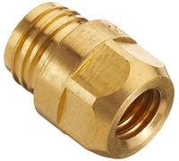 Abicor Binzel 142,0121 contatto con punta in ottone per torcia saldatore, 8 M6/BI/24, misura 13 mm di lunghezza (confezione da 10)