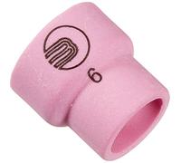 Abicor Binzel 701,0470 a Gas, in ceramica, con ugello per ABITIG 24G/24-torcia di saldatura, versione Standard, 16,5 mm di lunghezza e di 9,5 mm di diametro, misura: 6 (confezione da 10)
