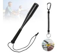 Abiemuce Ammazza Pesci in Alluminio, Fish Stunner, Ammazza Pesci con Cinghia da Polso, Ammazza Pesci con Impugnatura Antiscivolo, Accessori Pesca, Ammazza Pesci - Nero