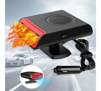 Abiemuce Riscaldamento per auto, 12 V, termoventilatore per auto, defroster parabrezza, 3 in 1, riscaldamento rapido e raffreddamento e purificazione dell'aria Plug in accendisigari per tutte le auto