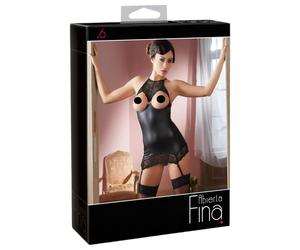 Abierta Fina - abito mini scintillante e audace (nero)