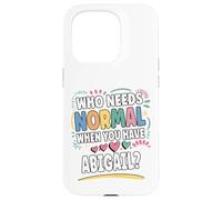 ABIGAIL Personalized Name Funny Cute Custom ABIGAIL Name Custodia per iPhone 15 Pro