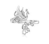 ABIGY Phönix Anello da donna in argento sterling 925 con nirvana, anello regolabile per compleanno, anniversario, festa della mamma, Natale, regalo per mamma, moglie, figlia
