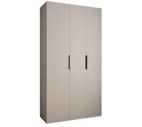 ABIKSMEBLE COMO 4 Armadio a 3 Ante - Guardaroba - Armadio Appendiabiti - Armadio Portaoggetti per Camera da Letto, Camera dei Ragazzi, Cameretta dei Bambini - 245,5x130x50cm - Cashmere, Cashmere, Nero