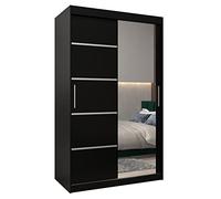 ABIKSMEBLE Verona 2 Armadio Con Porta Scorrevole e Specchio - Guardaroba per Camera da Letto - 2 Ante