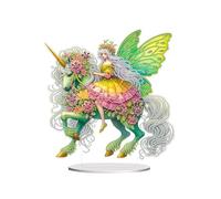 Abillyn Bellissimo kit di ornamenti da tavolo con motivo fatina dei fiori, fai da te, 5D, con unicorno, decorazione per la casa e la scrivania (fatina dei fiori 3)