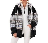 ABINGOO Giacca Donna Invernale Pile Cappotto con Cappuccio Zip Caldo Felpa | Cerniera Giubbotto Pelliccia Giacche Casual Parka Sciolto Giaccone Peluche Pecora Jacket Casa Cappotti