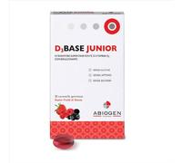 Abiogen Pharma D3Base Junior - Integratore di vitamina D3 per i bambini, 30 caramelle gommose
