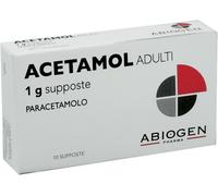 abiogen pharma spa Acetamol Adulti 10 Supposte 1g