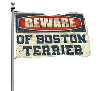 Abipuir Banner Bandiere Per Stanza Attenzione Di Boston Terrier Bandiera College Dorm Decorazioni (Dimensioni: 60X90CM)