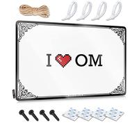 Abipuir Bar divertenti cartelli I Love Om latta segno divertente latta segni metallo decorazione bagno decorazione arte murale (colore: colore, dimensioni: 20 x 30 cm)