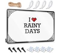 Abipuir Divertente cartello per la stanza I Love Rainy Days targa in latta da uomo decorazione per la piscina cartelli e decorazioni per esterni (colore: colore, dimensioni: 20 x 30 cm)