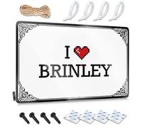 Abipuir Metal Man Cave Decor I Love Brinley Targa in latta divertente cartelli per la casa cartelli retrò (colore: colore, dimensioni: 20 x 30 cm)