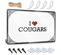 Abipuir Metal Man Cave Decor I Love Cougars Targa in latta divertente cartelli per la casa cartelli retrò (colore: colore, dimensioni: 30 x 40 cm)