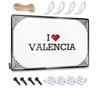 Abipuir Zerbino autunnale per interni I Love Valencia cartello in latta fattoria tappeto da bagno decorazione per la casa per gli uomini (colore: colore, dimensioni: 30 x 40 cm)