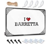 Abipuir Zerbino per ingresso esterno divertente I Love Barretta targa in latta decorazione da scrivania per uomini decorazioni per patio esterno (colore: colore, dimensioni: 30 x 40 cm)