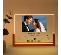 ABirdon Targa Spotify Personalizzata con Foto e Codice Canzone, Regalo Originale per Compleanno, San Valentino, Anniversario, Natale, Idee Regalo per Donna e Coppia
