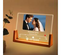ABirdon Targa Spotify Personalizzata,Lampada Musica Personalizzata con Foto,Idea Regalo per Coppia, Anniversario Lui Lei, Regalo San Valentino Originale per Amica Sorella di Natale