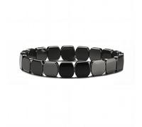 ABISIN Hemys - Bracciale da uomo in ematite, One Size, Lega di acciaio, Nessuna pietra preziosa