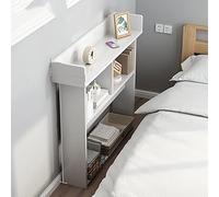 Abitaggi per comodino per comodino armadi a gap stretto camera camera da letto orizzontale deposito a strisce lunghe piccoli mobili di stoccaggio contro il tavolo laterale del comodino (colore: oro)