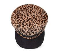 Abiti Beret Plus Leopard Casual Print Visor Velvet Donna Caldi Cappelli da baseball Invernali Maglia Berretto Basco Donna, caffè, Taglia unica