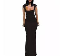 Abiti Body Shaper Dress, Abito Elegante Aderente, Bodycon Shaper Dress Festa della Mamma Birtday Girlfriend(Color:Black,Size:XXL)