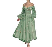 Abiti da ballo da donna in tulle per adolescenti pieghe abiti da festa di laurea abiti da ballo principessa abiti da ballo con lacci, Verde, 54 Più