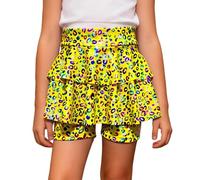 Abiti da bambina con motivo leopardato glitterato, costume da donna per bambine: pantaloncini con gonna tutu, abito con paillettes luccicanti per la festa di ballo (oro, 120)