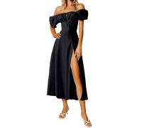 Abiti da Cerimonia con Maniche da Stile Lilla Comodo Longuette Aderenti Ampio Bordeaux Aderente Royal Raffinato Bridal Pile Homewear Gotico Primavera XXL Semplicissimi Iris