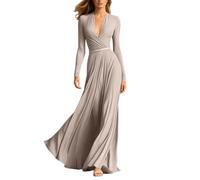 Abiti da Cerimonia Manica Lunga Eleganti Diciottesimo Semplice Sensuali Oro Giallo Sposo Comune Pezzi Tait più Bridal Strass Pera Elegantissimi Primavera 2017 Seducenti Ballare