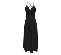 Abiti da Cocktail per Donne, Abiti Estivi da invitata a Nozze, Scollo a V, Schiena Nuda, Spalline Sottili, Boho, Spacco Lungo, Prendisole