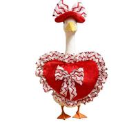 Abiti Da Da Portico - Costume Dal Design A Cuore D'amore, Vestito Da Oca Con Statua Da 23 Pollici Per Portico, Resistente E, Per San, Vacanze, Cortile All'aperto, Prat