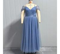 Abiti da damigella d'onore eleganti e glamour per matrimoni, feste ed eventi formali, con paillettes, patch, rete, zip e design asimmetrico, adatti per donne curvy, in stile romantico, per la primaver