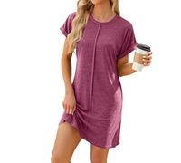 Abiti da Donna alla Moda, Abiti Estivi Senza Maniche, Abiti da Festa Eleganti e Casual, Abiti da Cocktail(Burgundy,XXL)
