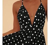 Abiti da donna con stampa tropicale e floreale, con spalline sottili e schiena scoperta, idee regalo per la Festa della Mamma, regalo dalla figlia, abiti estivi, outfit da spiaggia, outfit da rave e f