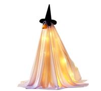 Abiti da oche da portico, costume da fantasma illuminato per Halloween, per statue da portico, decorativi per prato, cortile, terrazza, stile spettrale, vestiti per le vacanze per la