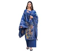 Abiti da piazza cuciti designer pakistani Ramadan indossare abito indiano Diwali Festivel speciale Salwar Kameez, Blu, 46