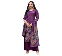 Abiti da piazza cuciti designer pakistani Ramadan indossare abito indiano Diwali Festivel speciale Salwar Kameez, Viola, 44