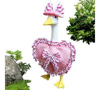 Abiti Da Portico D'oca - Abiti Eleganti Dal Design A Cuore D'amore Con Cappello, Statua Artistica Da 23 Pollici Vestire L'oca Per Il Portico Anteriore | Simpatico Costume Stagionale, Accessorio