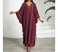 Abiti da vacanza con stampa a righe, stile boho/bohémien per donna, abbigliamento africano per donna, abiti estivi tropicali per donna, abiti casual eleganti per donna, abiti casual per laurea, abiti